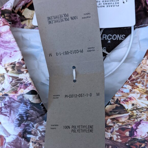 COMME DES GARÇONS HOMME DEUX Floral Jacron Coat - Picture 8 of 10